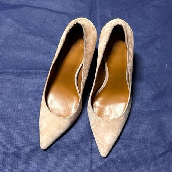 Halston women’s Venlatina light pink Suede 4” high Metallic Heel pumps 7.5 M - Picture 7 of 11